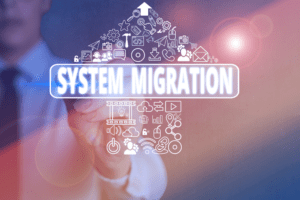 image representing phased migration for on an online business