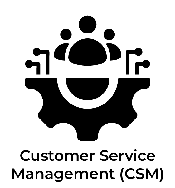 Customer Service Management CSM Black