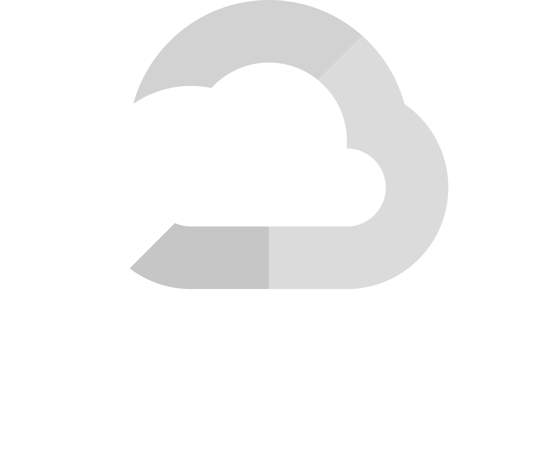 Google cloud logo white
